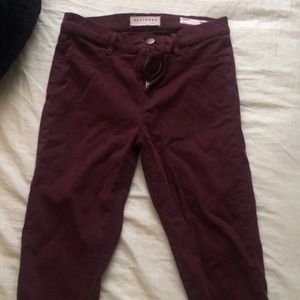 Maroon Bullhead Jeggings